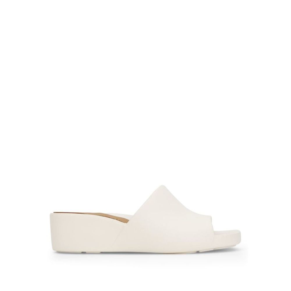 GENTLE SOULS KENNETH COLE Womens Ivory Gisele Wedge Slip On Slide Sandals 9